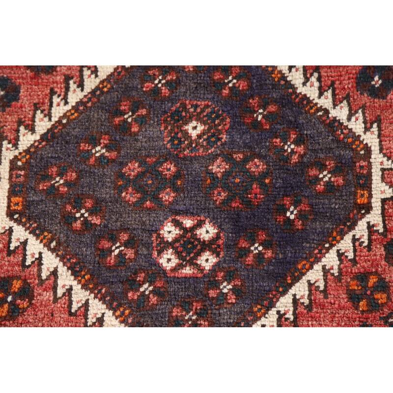 Qashqai Persian Vintage Area Rug Bedroom Handmade Wool Carpet - 4'5"x 6'11"
