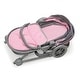 preview thumbnail 9 of 9, Badger Basket Daydream Multi-Function Single Doll Pram & Stroller - Gray/Pink