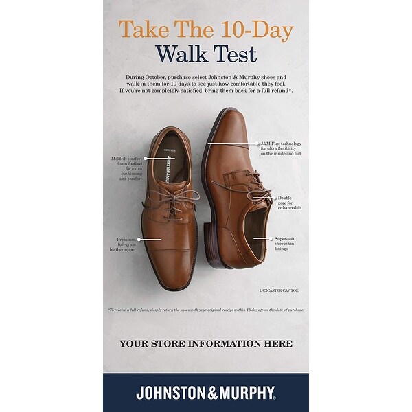 johnston and murphy lancaster cap toe