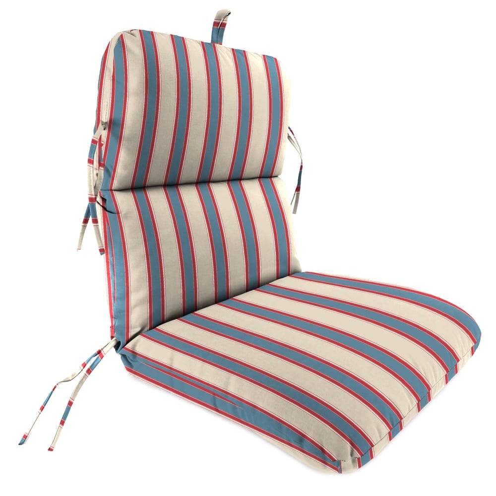 22" x 45" Outdoor Chair Cushion with Ties and Loop - 45'' L x 22'' W x 5'' H