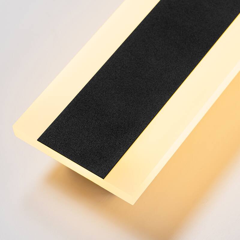 Modern Linear Strip Acrylic Integrated LED 3000K Warm Light IP65 Waterproof Outdoor Wall Lights