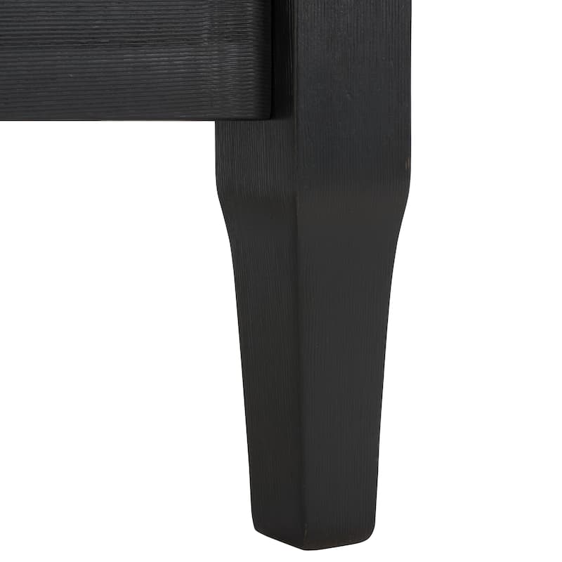 SAFAVIEH Couture Freida Wood Patio Arm Chair - 31.4" W x 35.6" L x 32.6" H - 31"W x 36"D x 33"H
