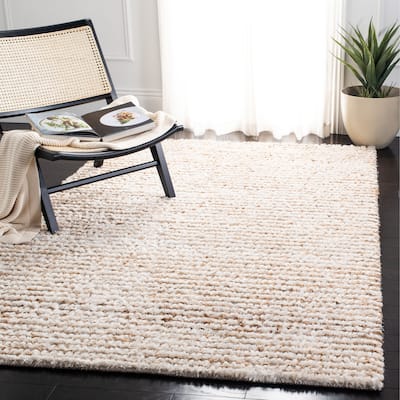 SAFAVIEH Handmade Aspen Shag Ashton Solid Wool Rug