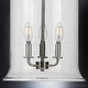 preview thumbnail 4 of 3, Luxury French Country Pendant Light, 17.125"H x 12.875"W, with English Country Style, Brushed Nickel, by Urban Ambiance