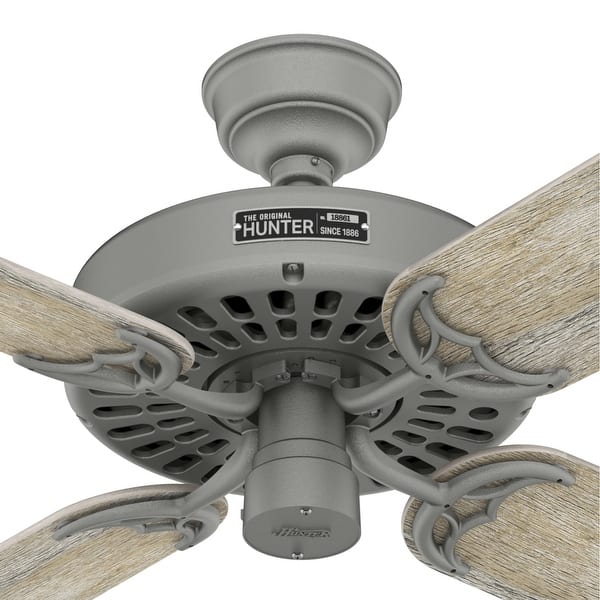 Hunter 52 Original Outdoor Ceiling Fan With Pull Chain Damp Rated Overstock 10439987