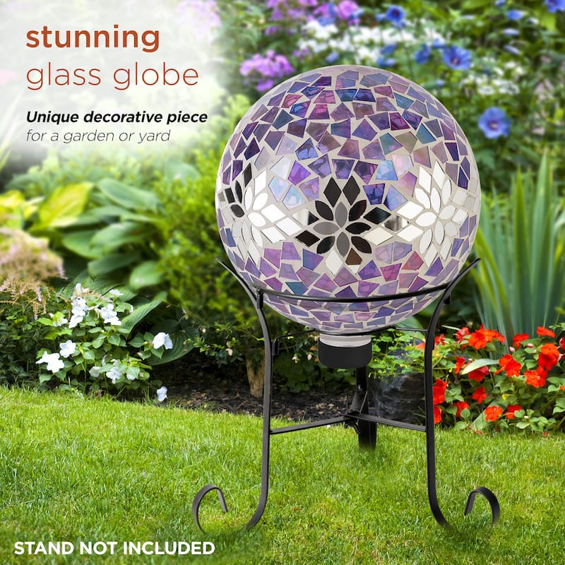 10 Inch Gazing Globe Shinning Purple