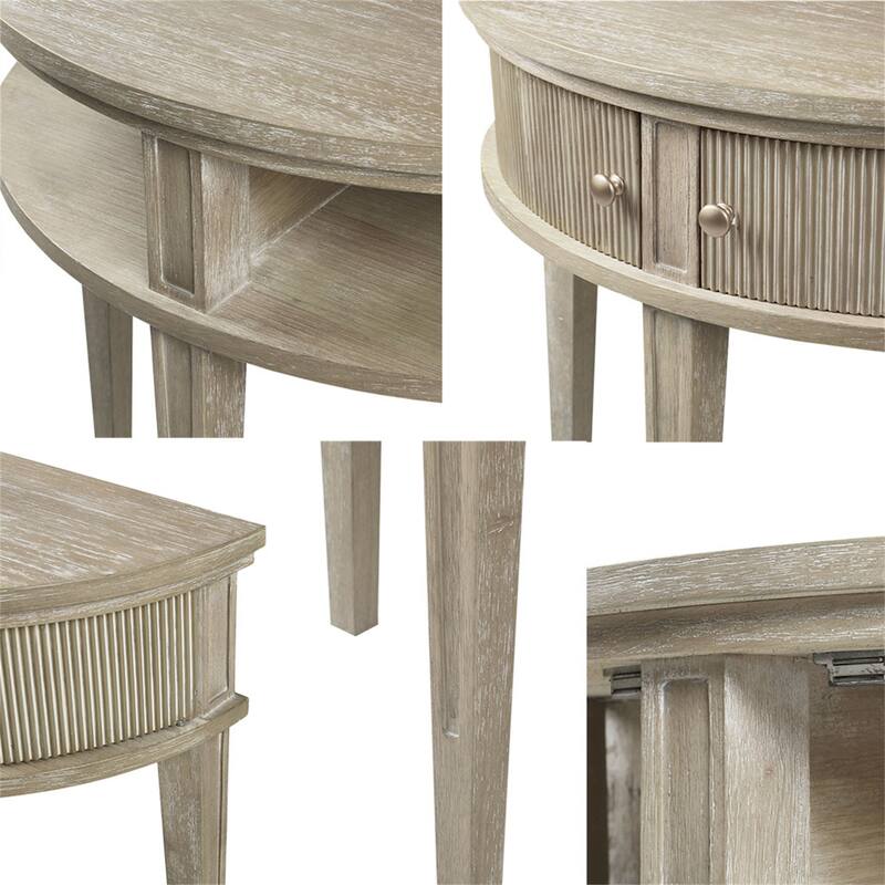 Reclaimed Wheat Storage Console Table