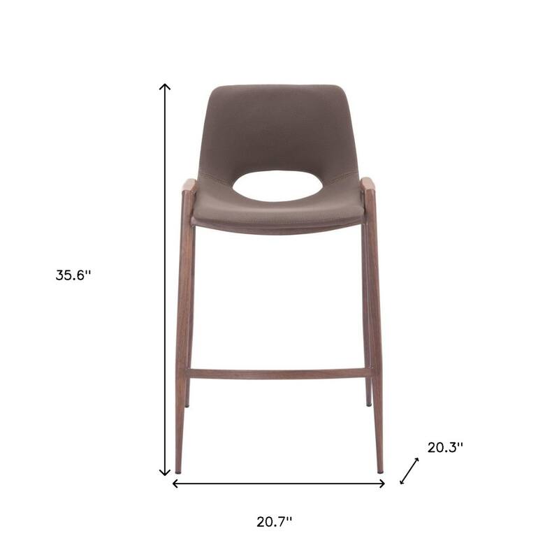 Set of 2 Faux Leather Low Back Chairs with Steel Frame and Footrest