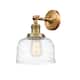 Option Brushed Brass / Clear Deco Swirl