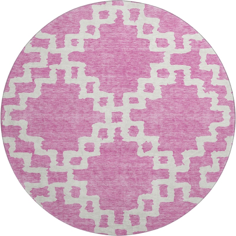 Premium Washable Super Soft Geo Trellis Mayfield Rug