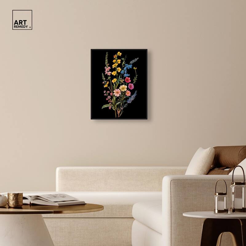Darkling Daisies I Canvas by Art Remedy