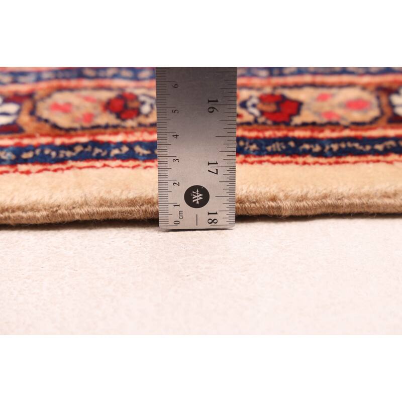 ECARPETGALLERY Hand-knotted Kayseri Cream Wool Rug - 3'5 x 10'5