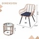 preview thumbnail 9 of 11, 3-Piece Cushioned Bistro Set Patio Wicker Chair