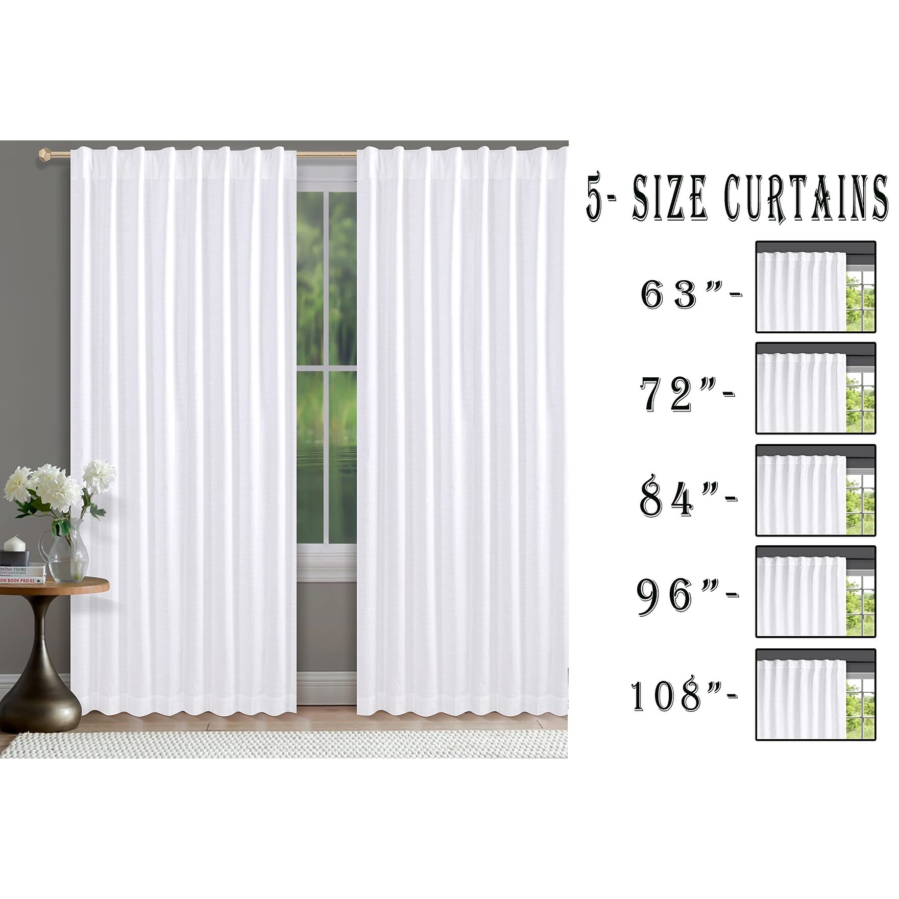 Macohome Green Double Side Velvet Curtain Panels 72 Inch Wide | Desertcart  Seychelles, image size:1761x1761