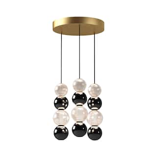 Alora Lighting MP321803 Onyx 15" Wide LED Multi Light Pendant