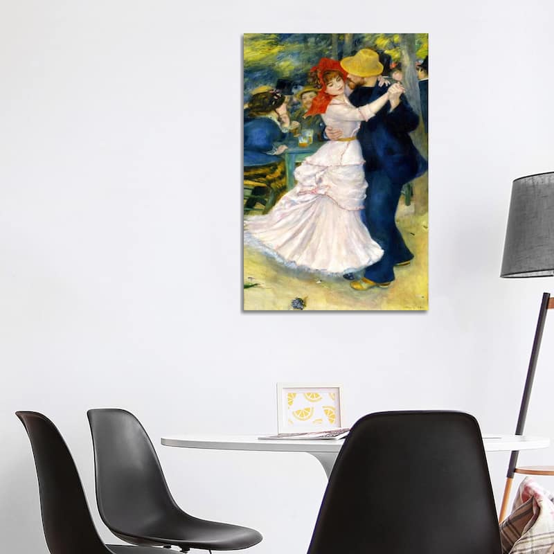 iCanvas "Dance at Bougival" by Pierre-Auguste Renoir Canvas Print - 40x26x1.5