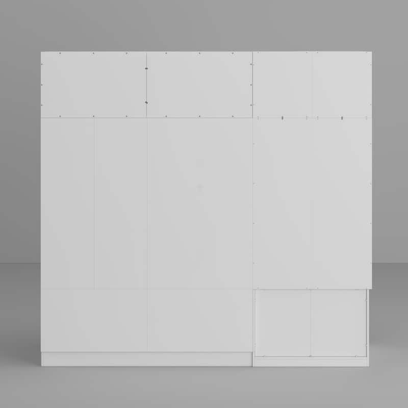 Armoires Wardrobes Shelves Door Bedroom Storage Closet(93.9"/74.2"H)