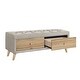 preview thumbnail 25 of 56, 4 Pcs Bedroom Sets Platform Bed with 2 Nightstands and Storage