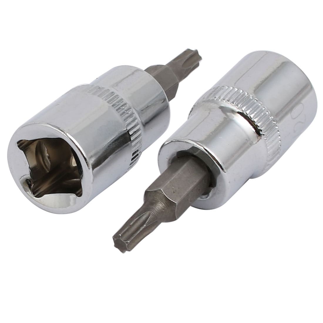 2pcs Chrome Vanadium Steel Socket Adapter Hand Tools 3/8 to 1/4 & 1/4 to 3/8