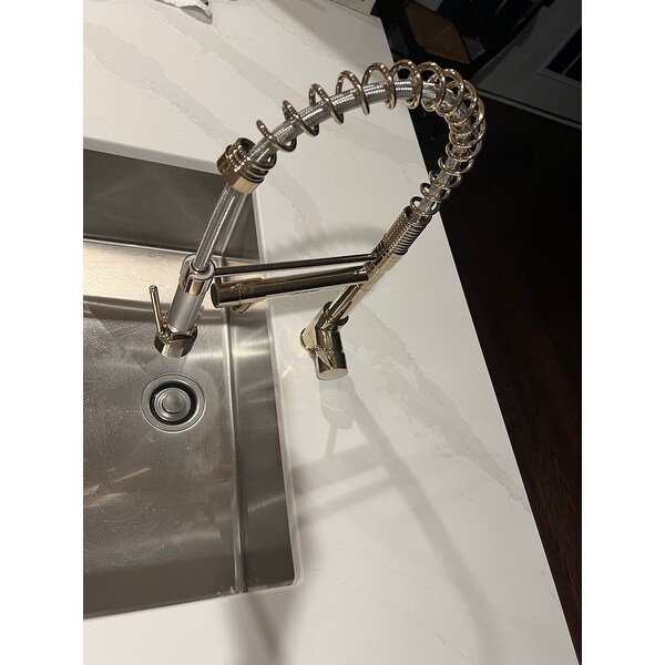 Luxurious LED Kitchen Sink Faucet Pull Down ַOut Sprayer Swivel Spout Mixer Tap 