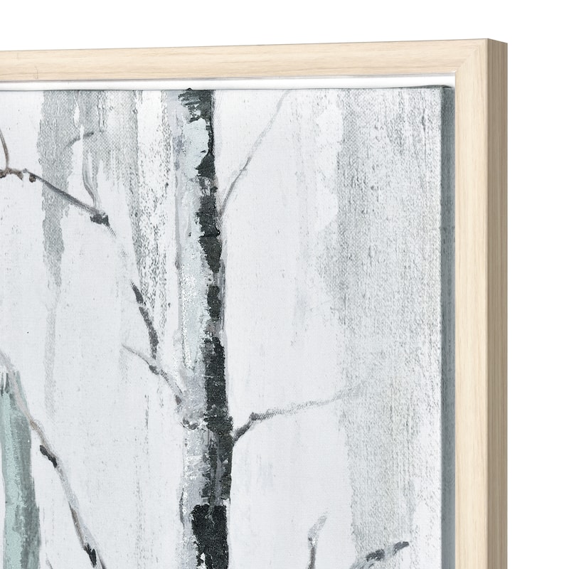 Elk Home Jordan Forest Off White Fabric 39.25 Inch Wide Wall Art