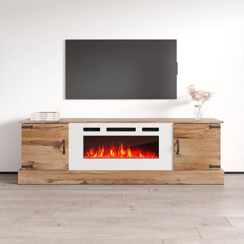 Carmen WH-EF Fireplace TV Stand - Oldwood