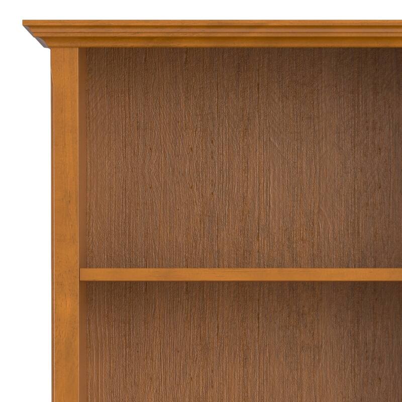 WYNDENHALL Halifax 30" Wide Solid Wood Transitional 5 Shelf Bookcase - 30"w x 14"d x 70" h