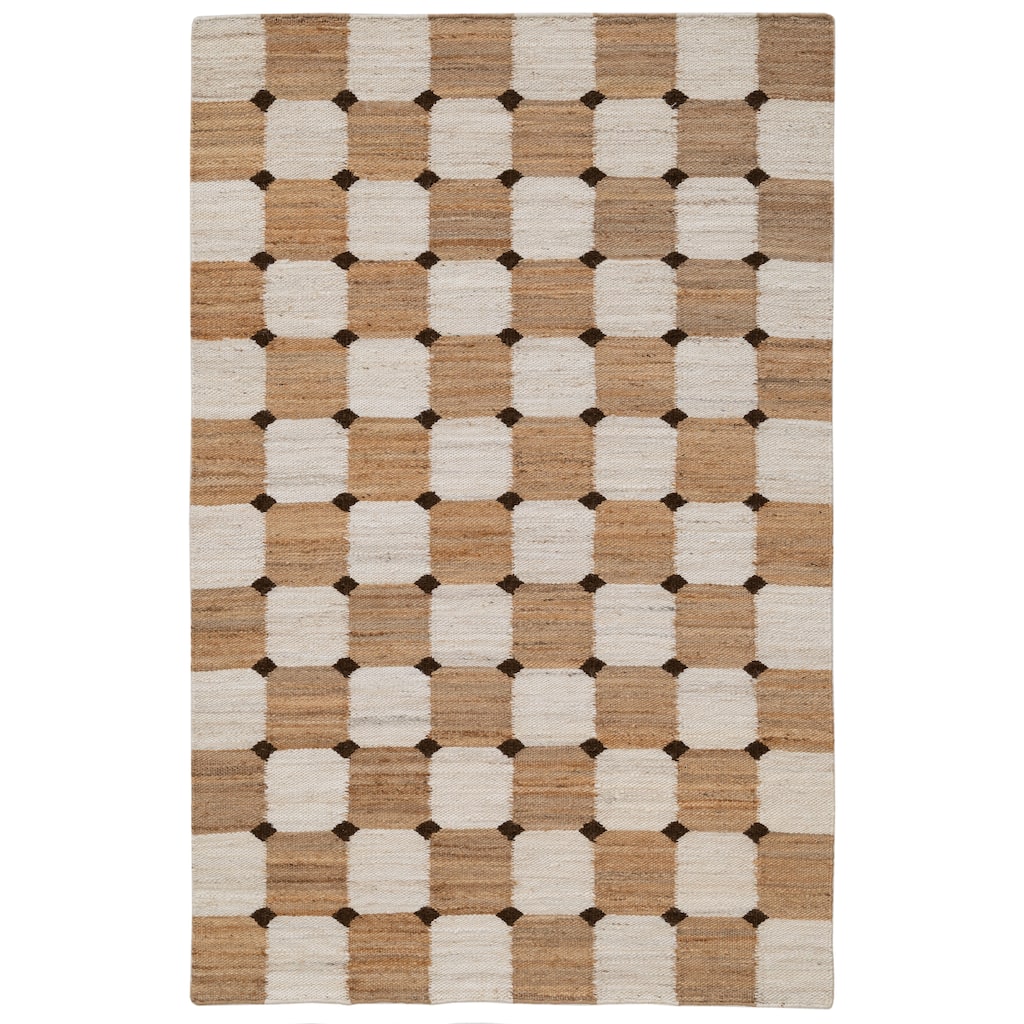 Terra by Obeetee Sona Bordo Natural-Ivory Rug