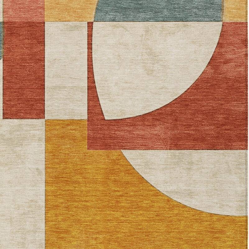 HomeRoots Geometric Modern Rectangle Outdoor Rug