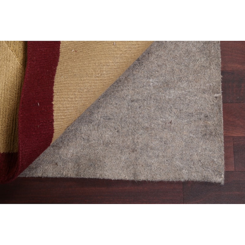 Vegetable Dye Geometric Oriental Nepalese Wool Area Rug Hand-knotted - 6'2" x 9'5"