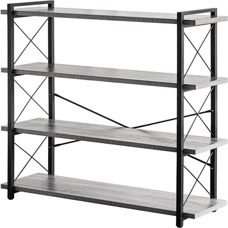 Bookshelf - 12"D x 35"W x 51"H - Grey