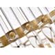 Casandra 5-light Brushed Brass Crystal Chandelier