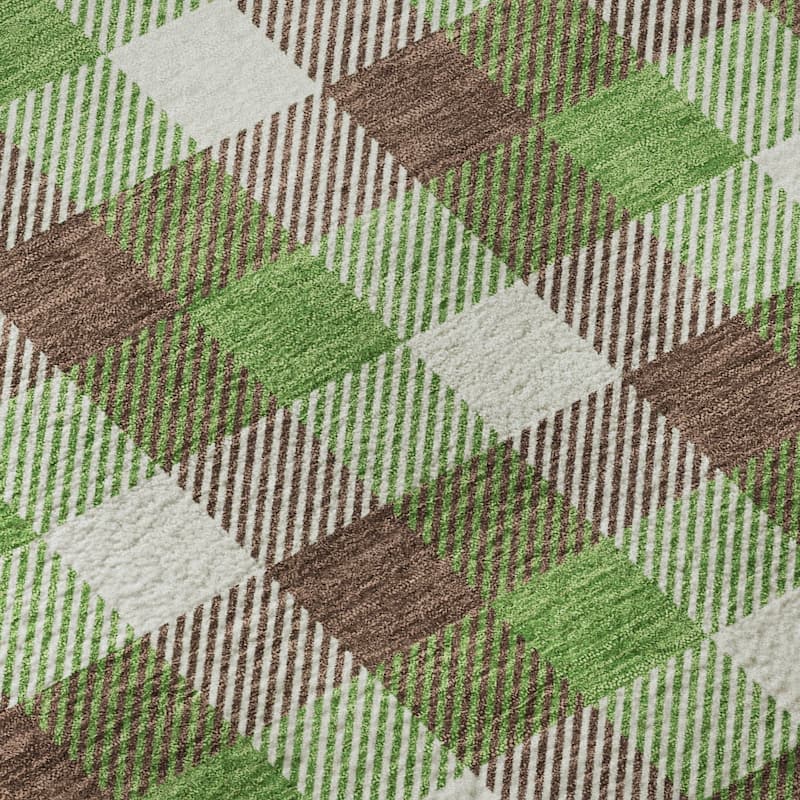 Premium Washable Super Soft Plaid Mayfield Rug