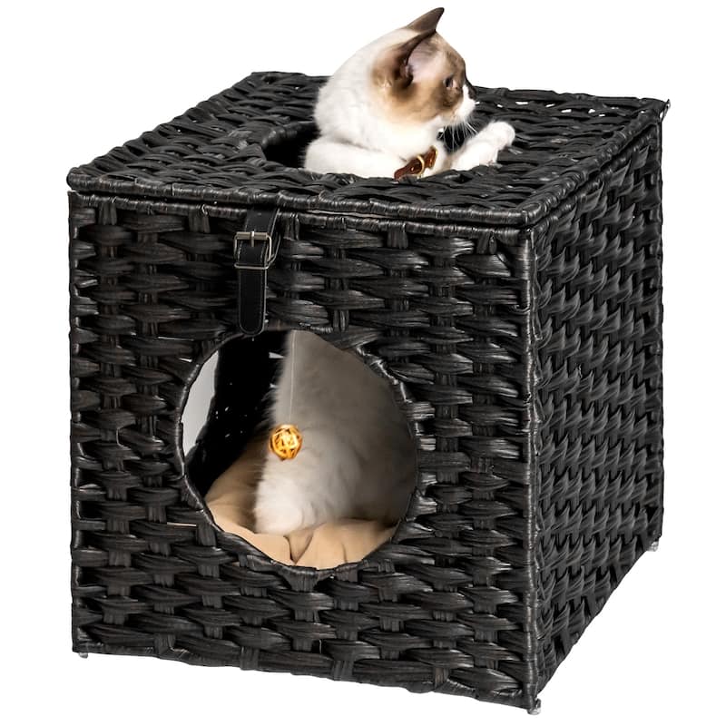 Cat Litter,Cat Bed with Rattan Ball and Cushion Bed Bath & Beyond