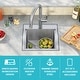 preview thumbnail 3 of 30, Kraus 15 in. Topmount Workstation Stainless Steel Outdoor Kitchen Sink