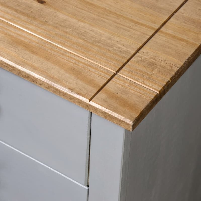 vidaXL Sideboard Storage Cabinet Drawer for Bedroom Side Cabinet Panama Range - 31.5" x 15.7" x 28.7"