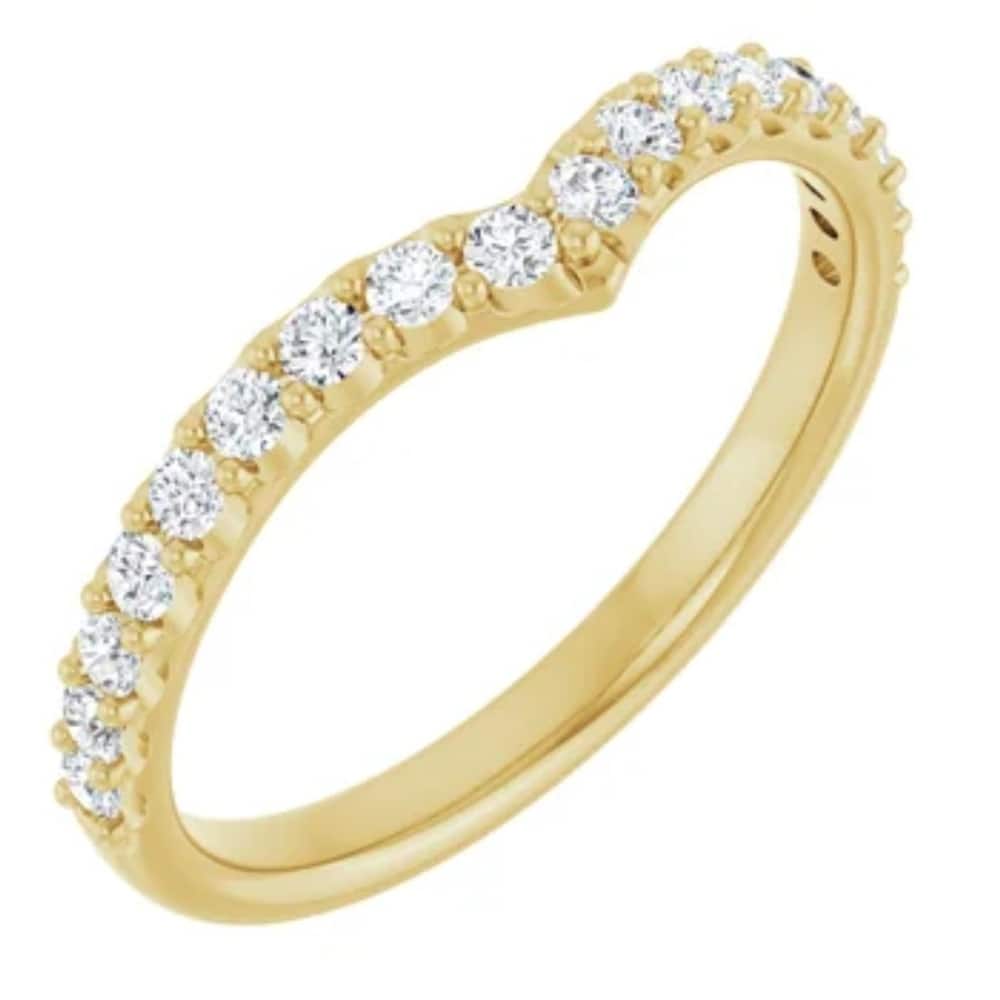 Bliss Diamond 1/3Ct Round Cut Accent Wedding Ring Anniversary Gold Lab Grown