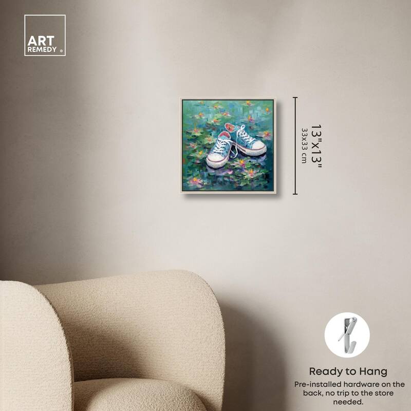Lily Pad Sneakers II Canvas by Art Remedy