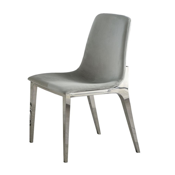 Modern stainless steel dining chairs hot sale