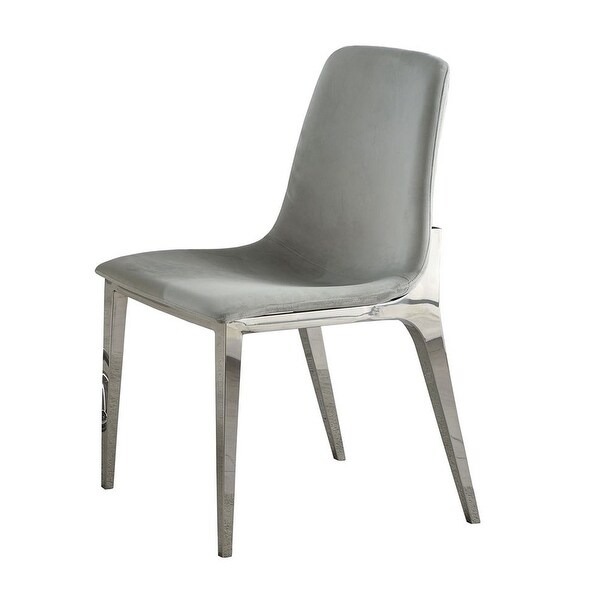 Modern stainless steel dining store chairs