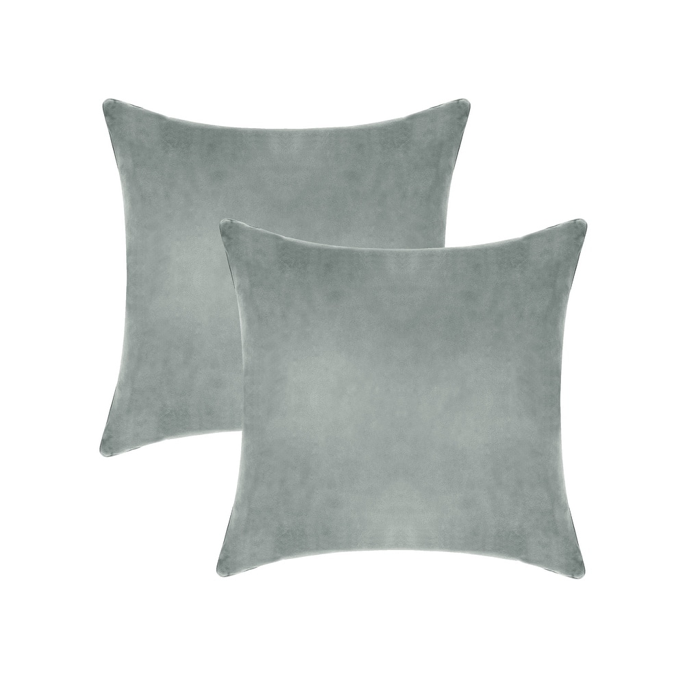 A1HC Pack of 2 Velvet Throw Pillow Insert, Hypoallergenic Down Alternative Fill