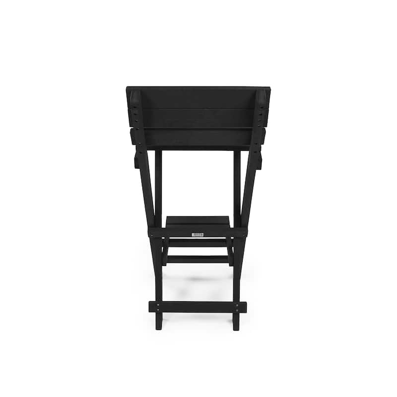 Key West Fully Assembled All-Weather Recycled HDPE Outdoor Folding Bar Stool
