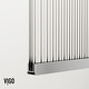 preview thumbnail 8 of 30, VIGO Zenith Frameless Fixed Shower Screen with Fluted Glass