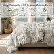 preview thumbnail 15 of 65, All Season 100% Organic Cotton Down Breathable Duvet Insert Medium Warmth Comforter Cal King (108"x94") - Oatmeal