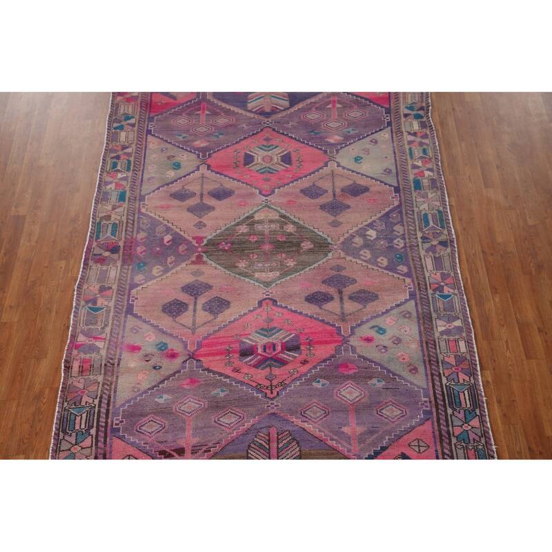 Over-Dyed Bakhtiari Persian Vintage Area Rug Hand-Knotted Wool Carpet - 6'2"x 9'5"
