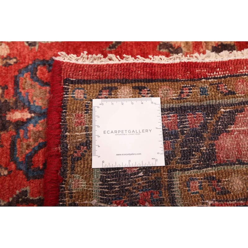 ECARPETGALLERY Hand-knotted Andelz Red Wool Rug - 3'5 x 9'4