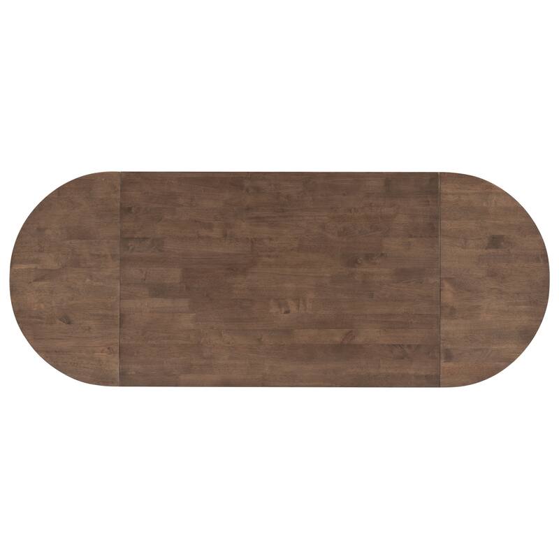 Brown 3-Piece Wooden Counter Height Dining Table Set with Drop Leaf Table