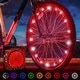 preview thumbnail 1 of 4, Activ Life LED Bike Wheel Lights (1 Tire, Red), Brighter & Visible for Safety & Style, Batteries Included