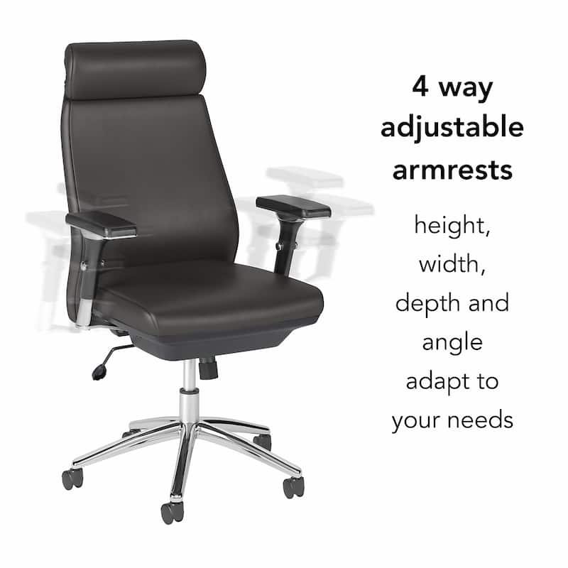 Bush Business Metropolis High Back Leather Executive Office Chair