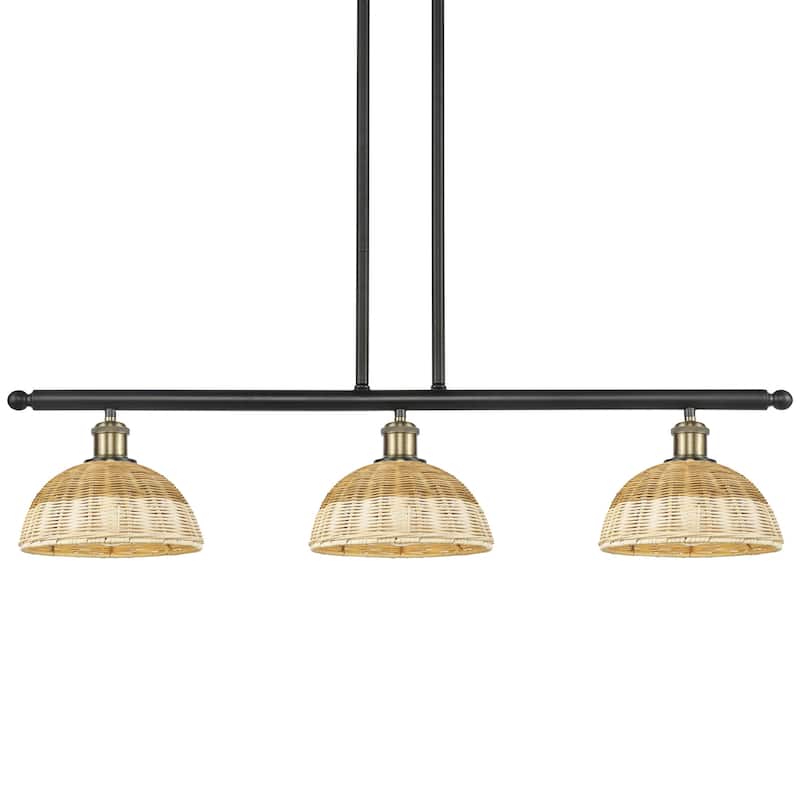 Innovations Lighting 516-3I-9-36 Bristol Natural II Linear Bristol - Black Antique Brass / Natural